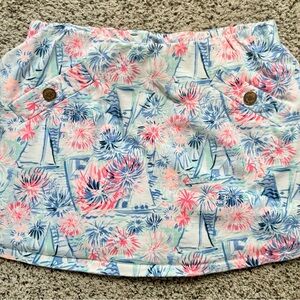 ⭐️ Lilly Pulitzer “Sea to Shining Sea” Skort – Fireworks & Sailboats
